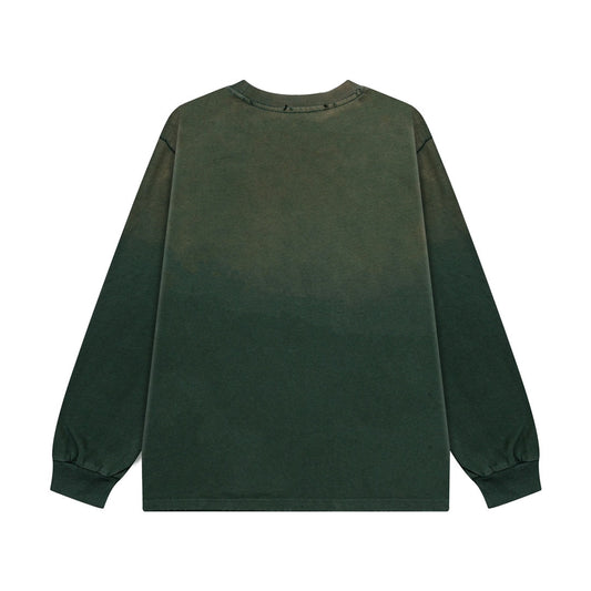 2025SS Couples Print Sweatshirt | Unisex Cotton Streetwear