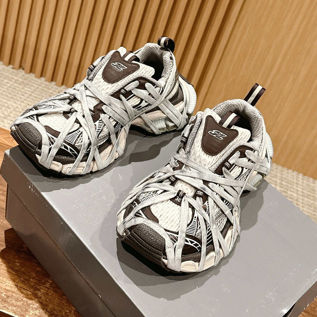 Balenciaga Vintage Couple's Leather Sneakers – Multi-Style | EU 36–45