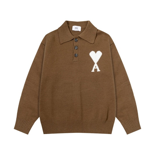 2026 AMI PARIS Collar Sweater