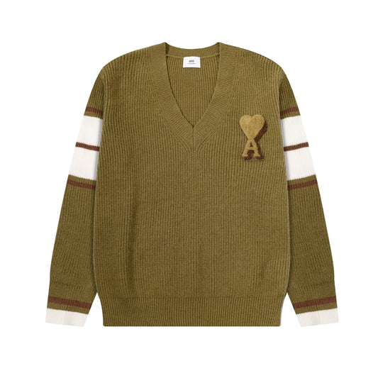 2026 AMI PARIS V-Neck Sweater