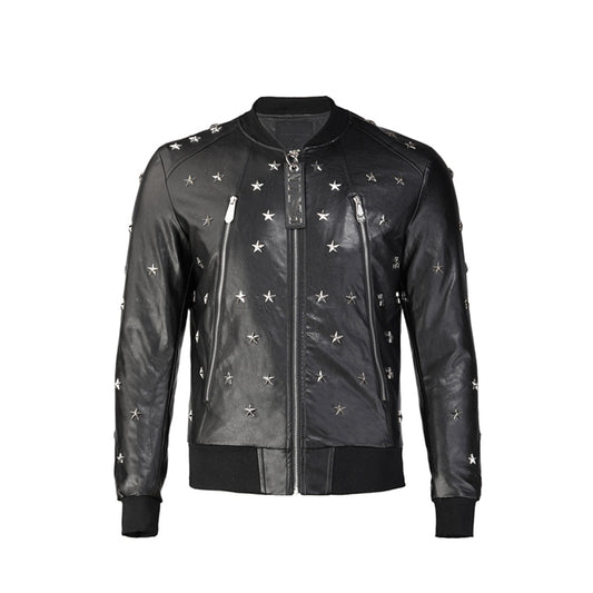 New-Black Cowhide Jacket