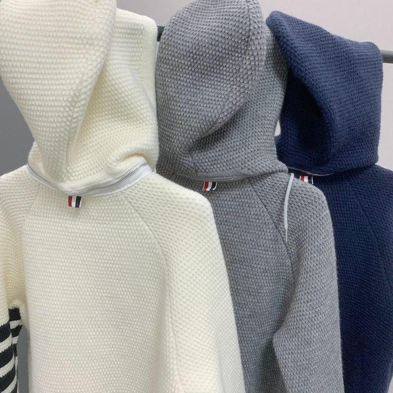 2025SS Hooded knitted cardigan THOM TREND