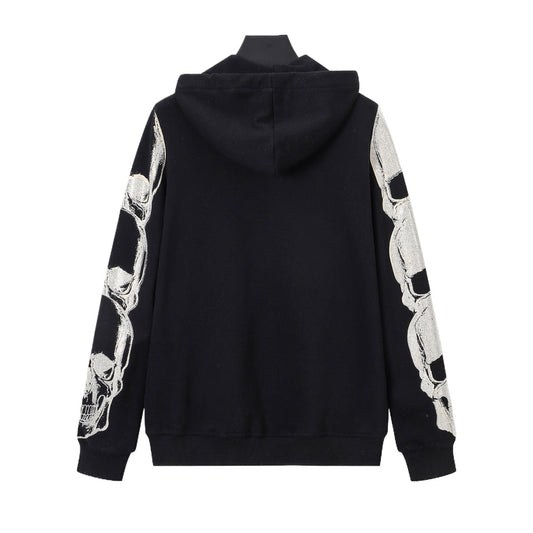 New-2025SS Sports Black Hoodie