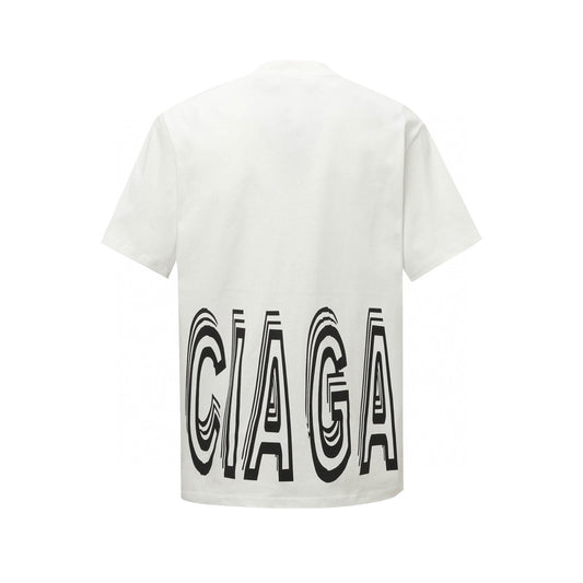 Balenciaga 2025 SS Logo Graphic T-Shirt – Men's Premium Cotton Tee