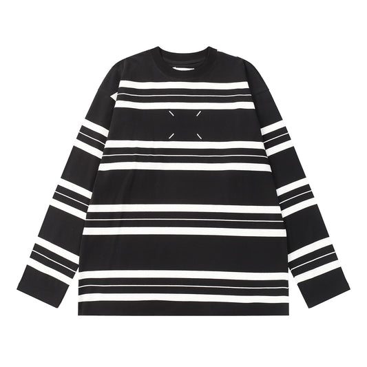 Maison Margiela 2026 Couples' Style Striped Hoodie