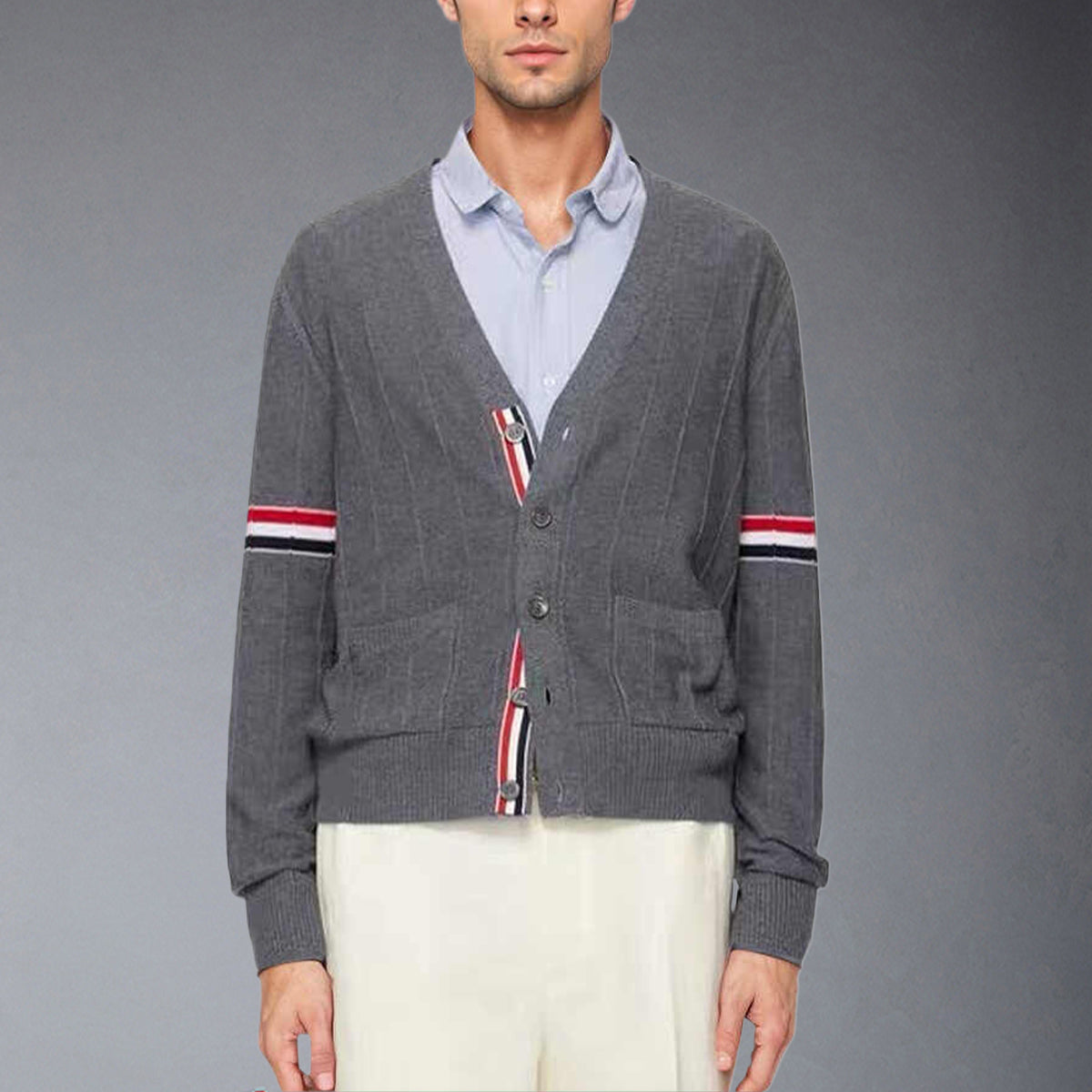 Thom Browne Knitted sweater coat
