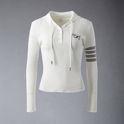 Thom Browne 2025ss Knitted Hoodie