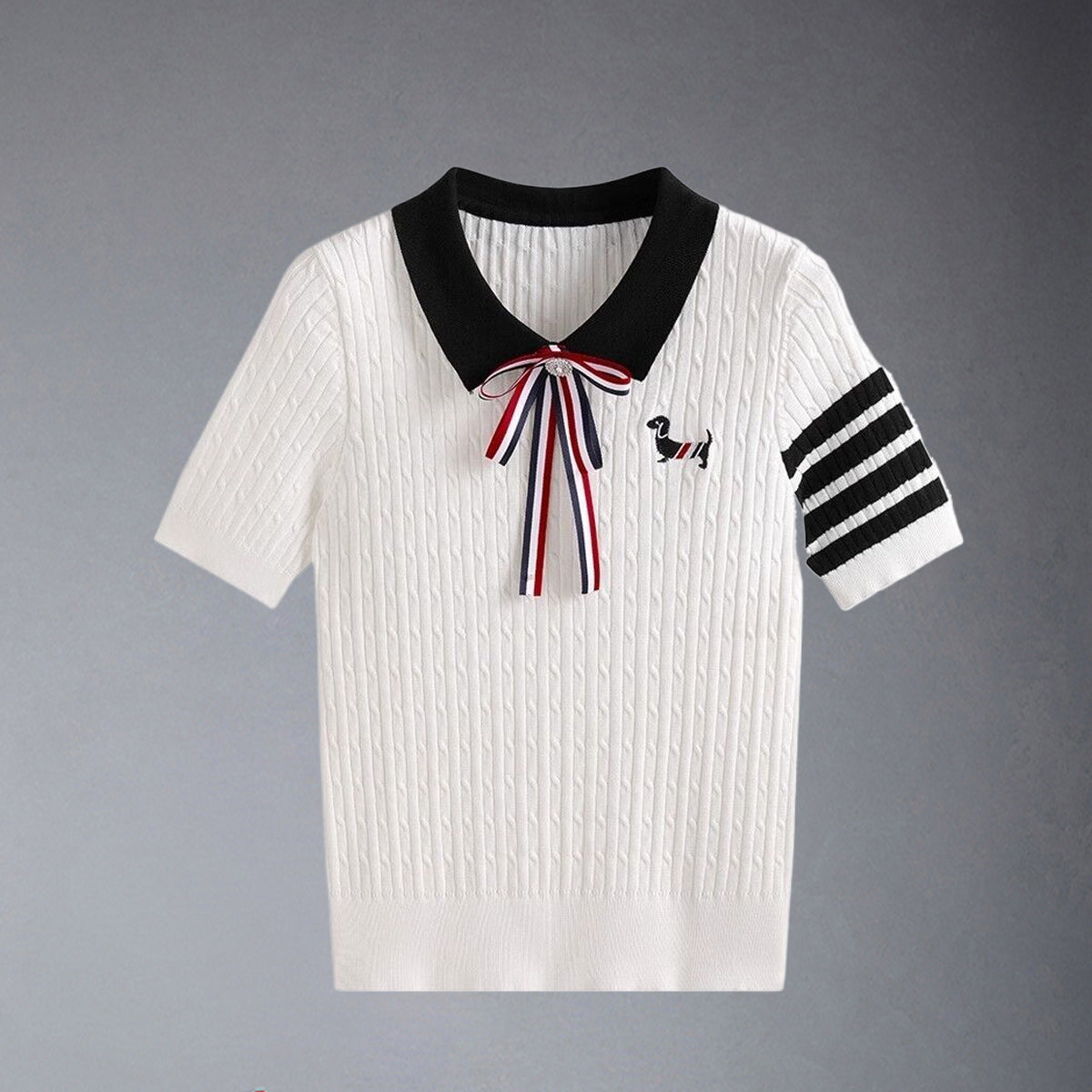 Thom Browne Women Stripe T-shirt