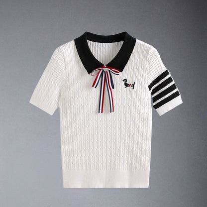 Thom Browne Women Stripe T-shirt