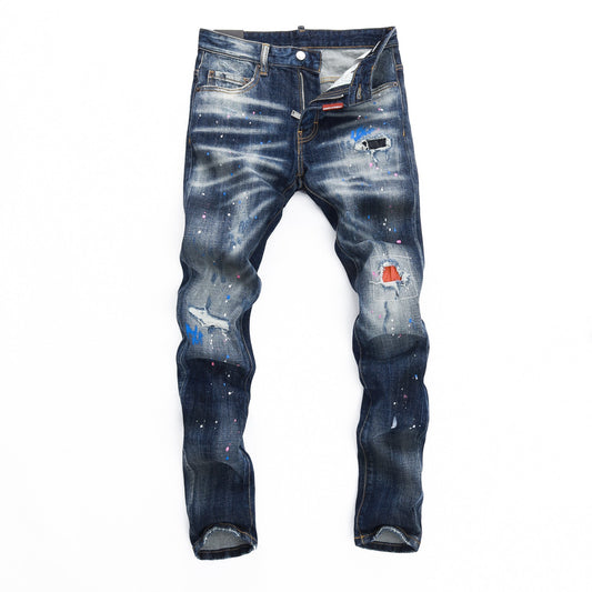 New-DSQ2 Personalized inkjet jeans