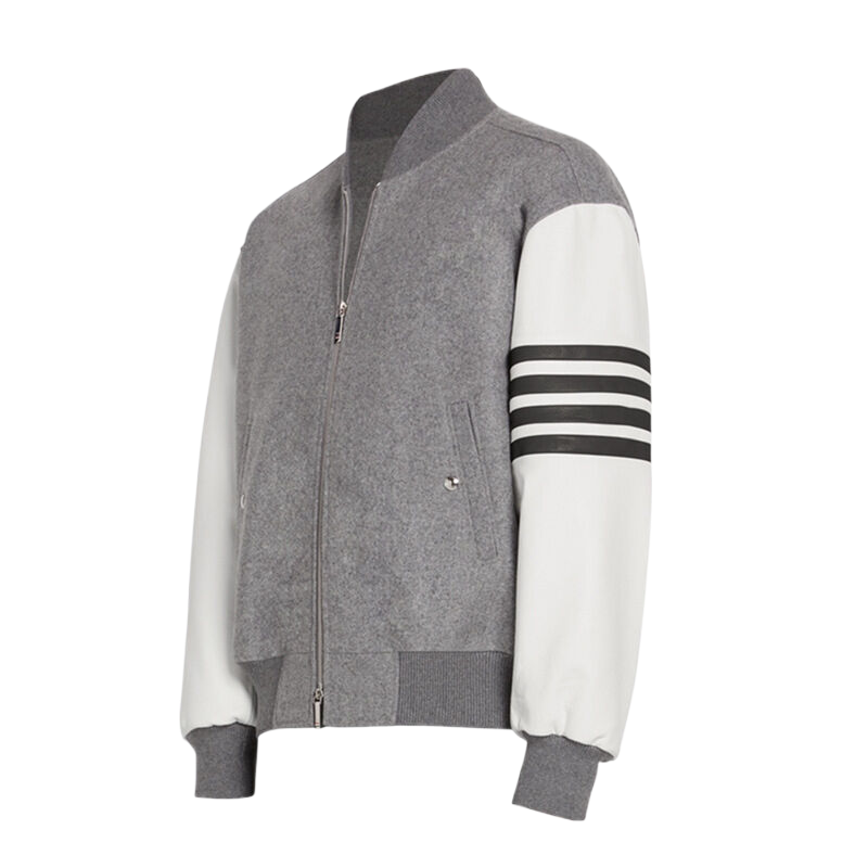 Thom Browne Leather sleeves coat