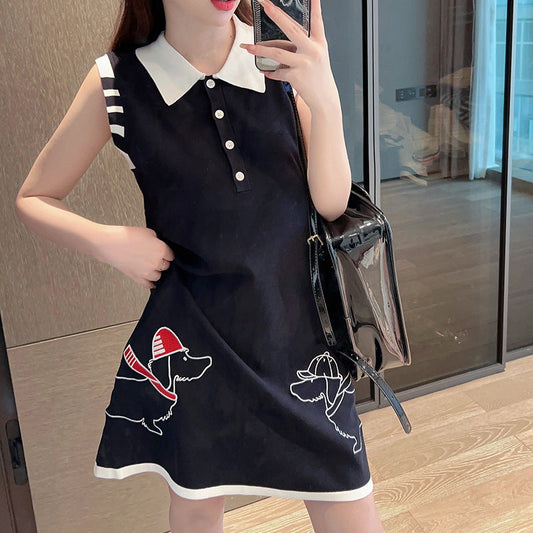 Thom Browne Women's Sleeveless Vest Dress