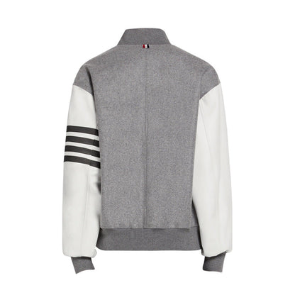 Thom Browne Leather sleeves coat