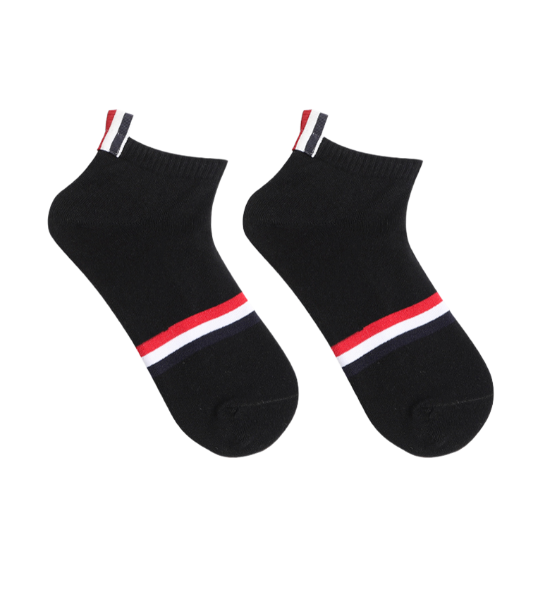 Horizontal striped cotton socks THOM TREND
