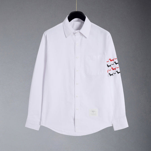 Thom Browne 4-Bar Stripes Shirt