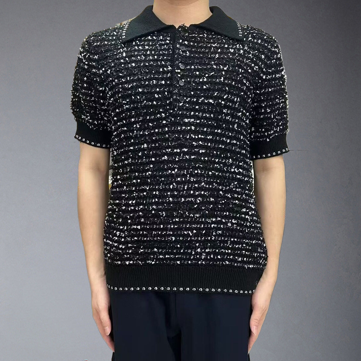 Thom Browne 2025ss Wool polo T-shirt