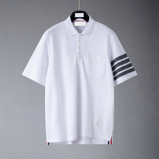 Thom Browne Pocket Stripes POLO Shirt