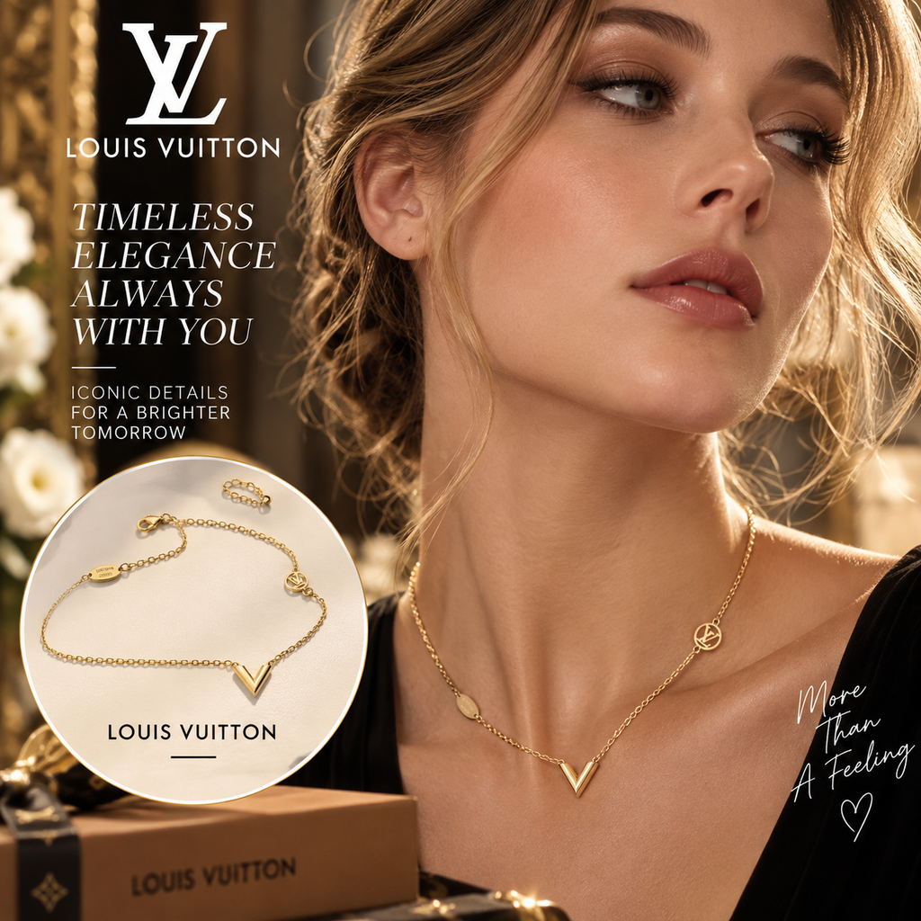 LOUIS VUITTON 18K Gold Chain Necklace | Fashion Jewelry