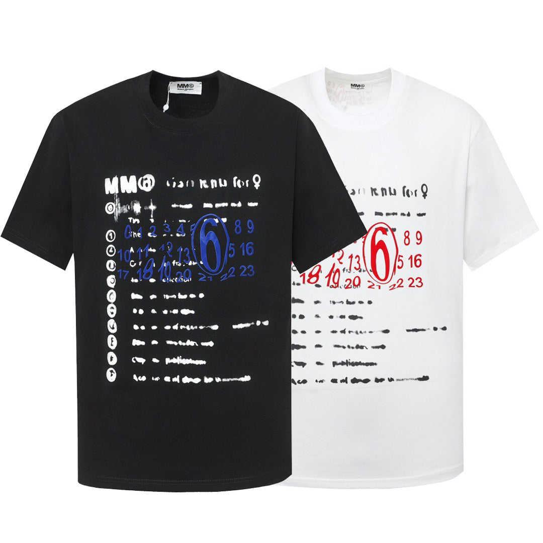 Maison Margiela MM6 Couples' Style T-Shirt