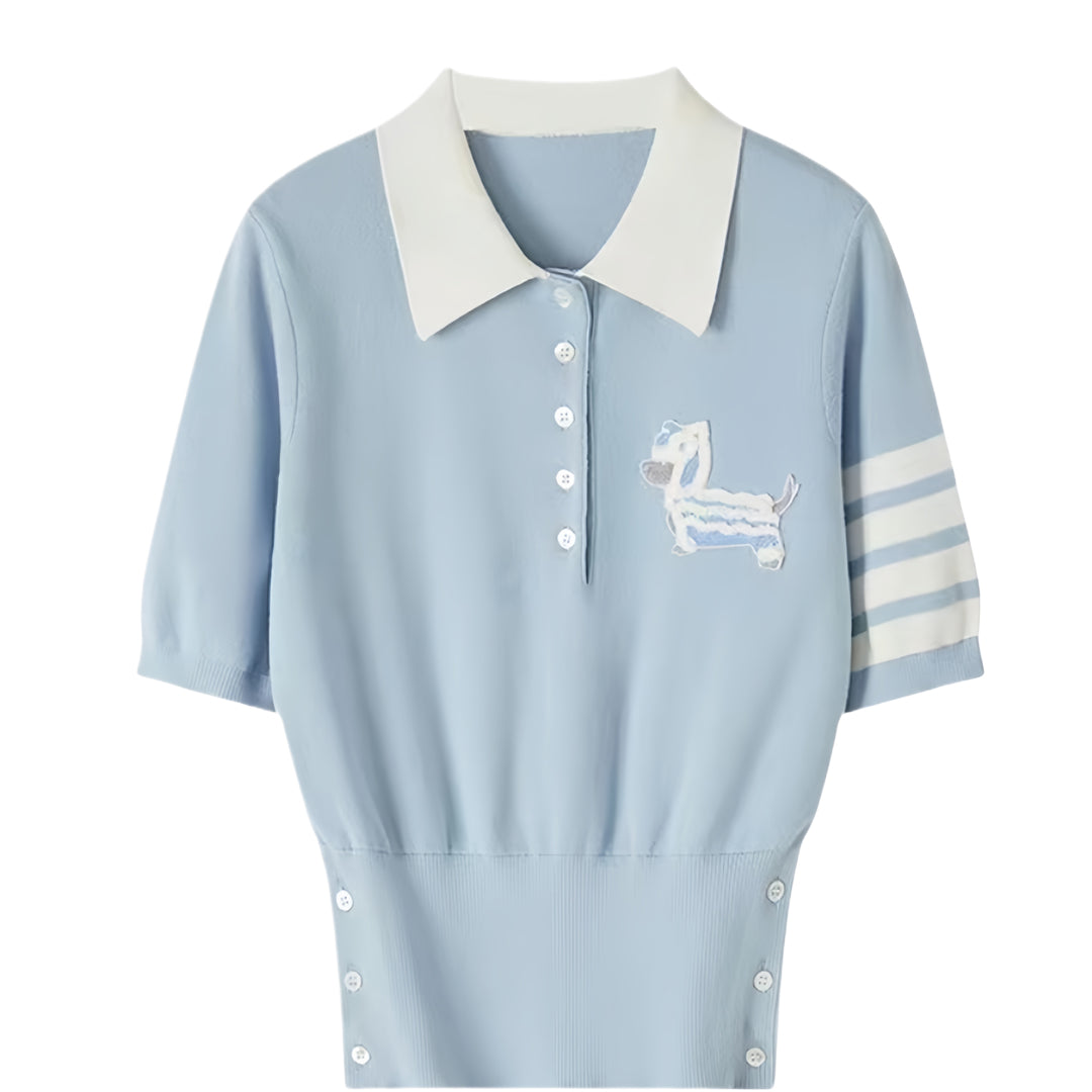 Thom Browne Women puppy POLO shirt