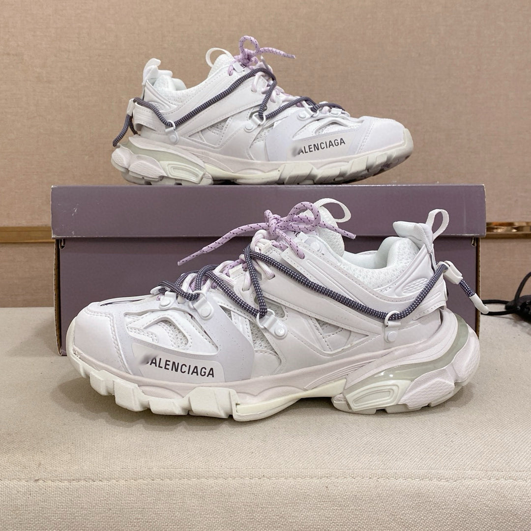 Balenciaga Unisex Distressed Vintage Leather Sneakers | Runway-Inspired Style