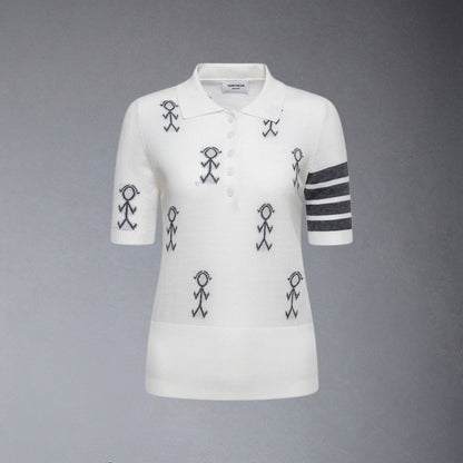 Thom Browne  Women Stickman POLO shirt