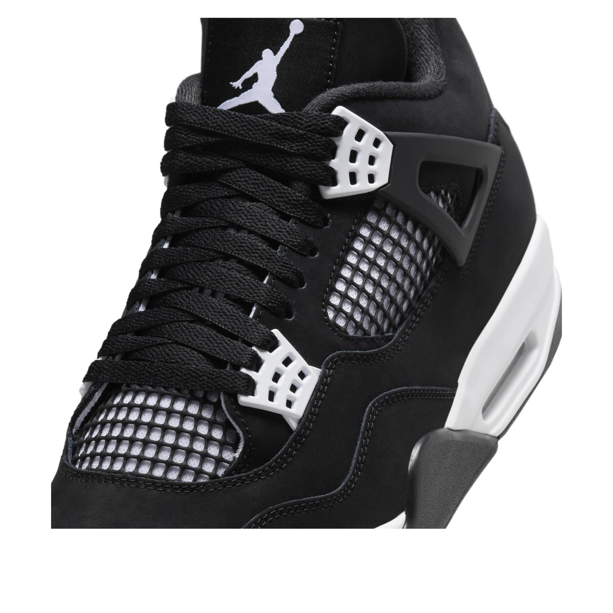 Nike Air Jordan 4 Retro White Thunder Black & White Sneakers