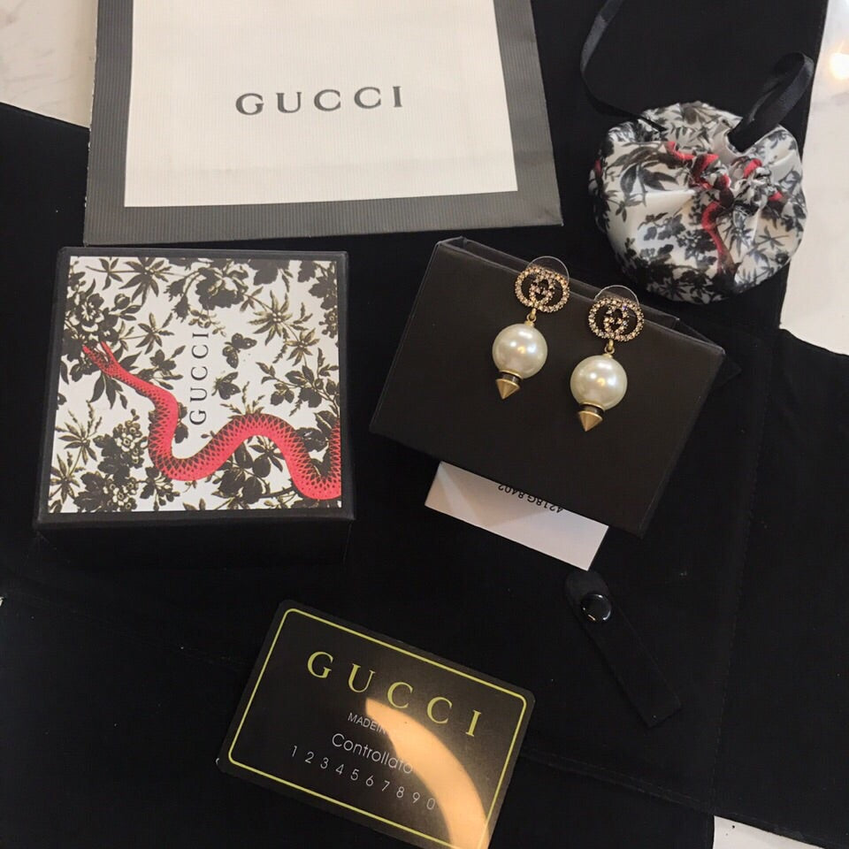 GUCCI P65 Pearl Earrings