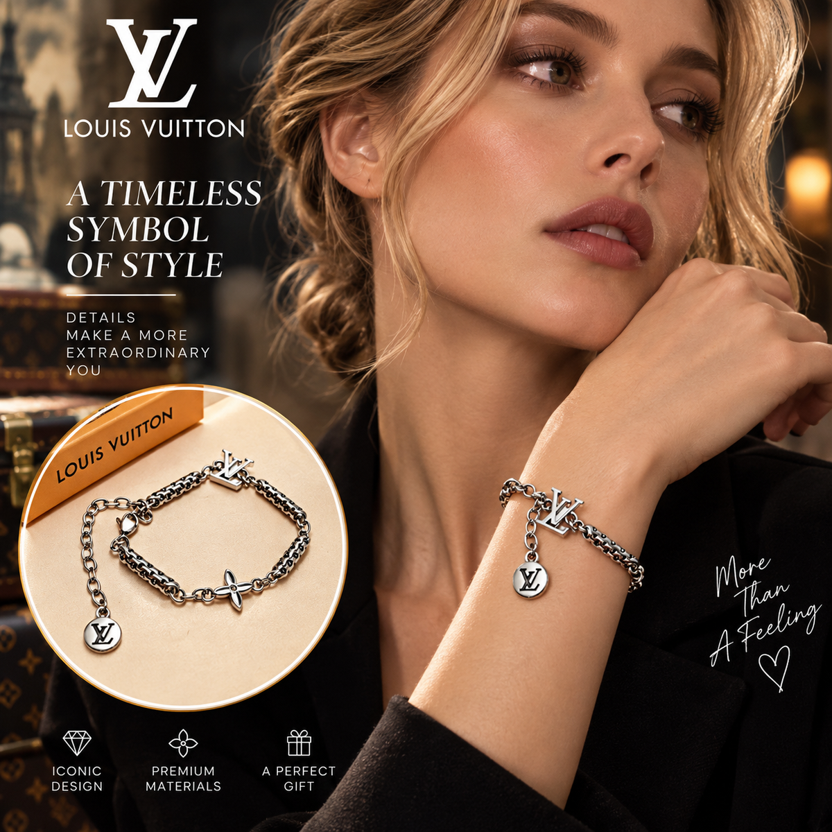 LOUIS VUITTON Adjustable Chain Necklace | Fashion Jewelry
