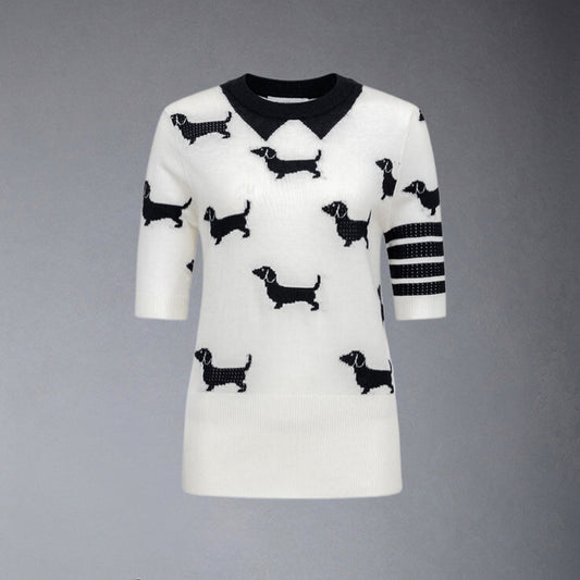 Thom Browne  women puppy T-shirt