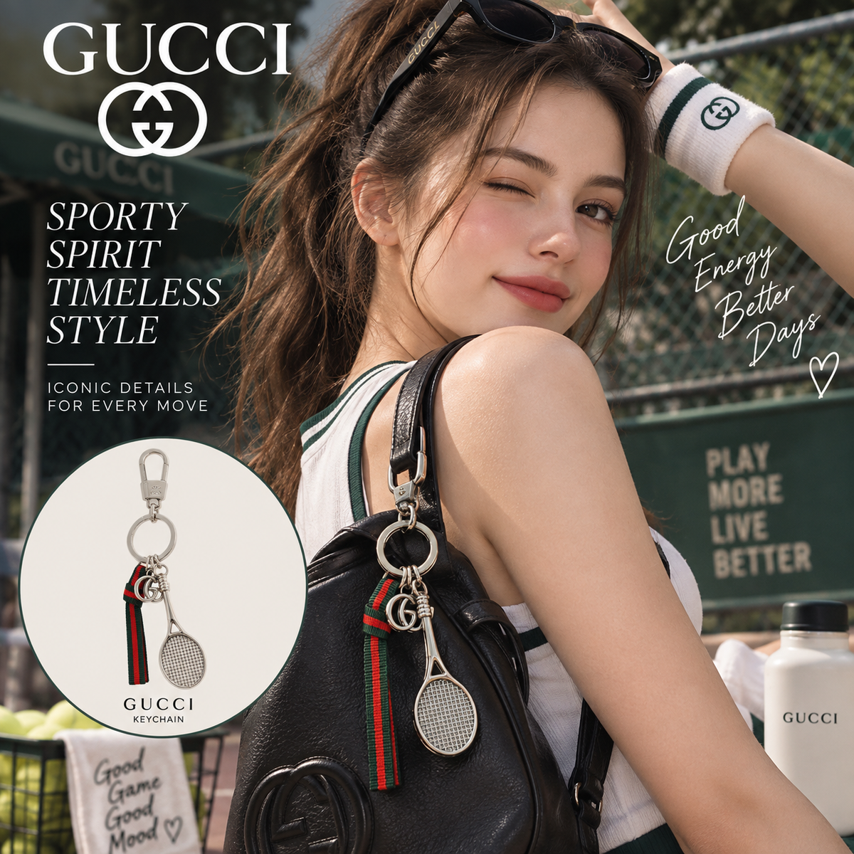 GUCCI Everyday Bag Charm Keychain | Fashion Accessory