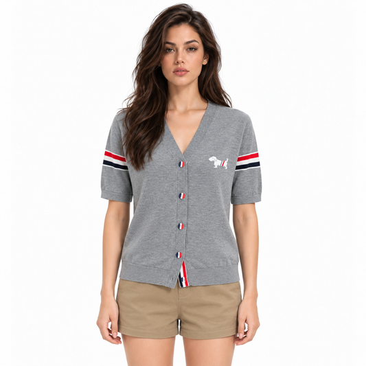 Thom Browne Puppy V-neck short sleeves