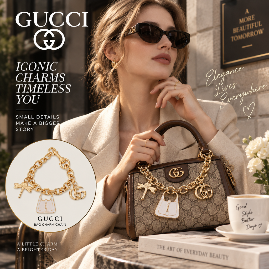 GUCCI Chain Bag Charm Keychain | Everyday Accessory