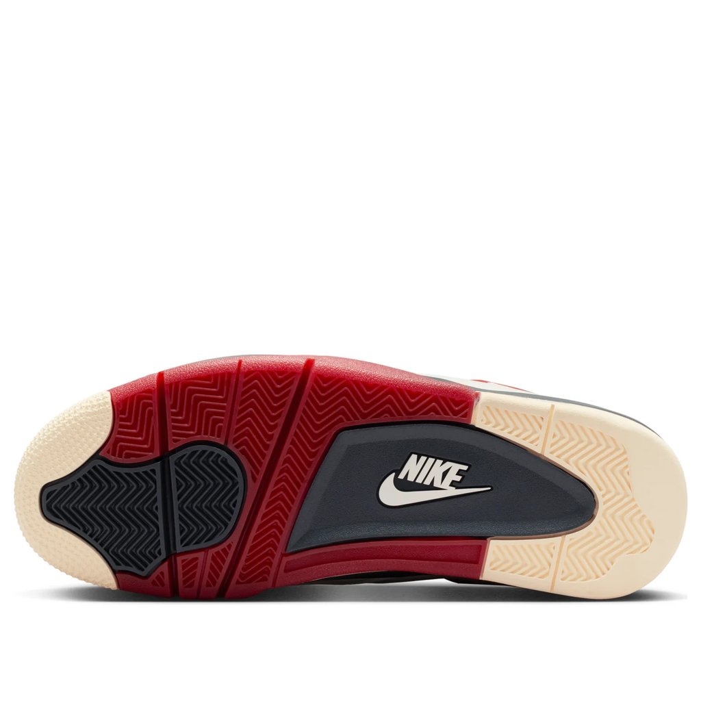 Nike Air Jordan 4 Retro Cream Red & Charcoal Sneakers