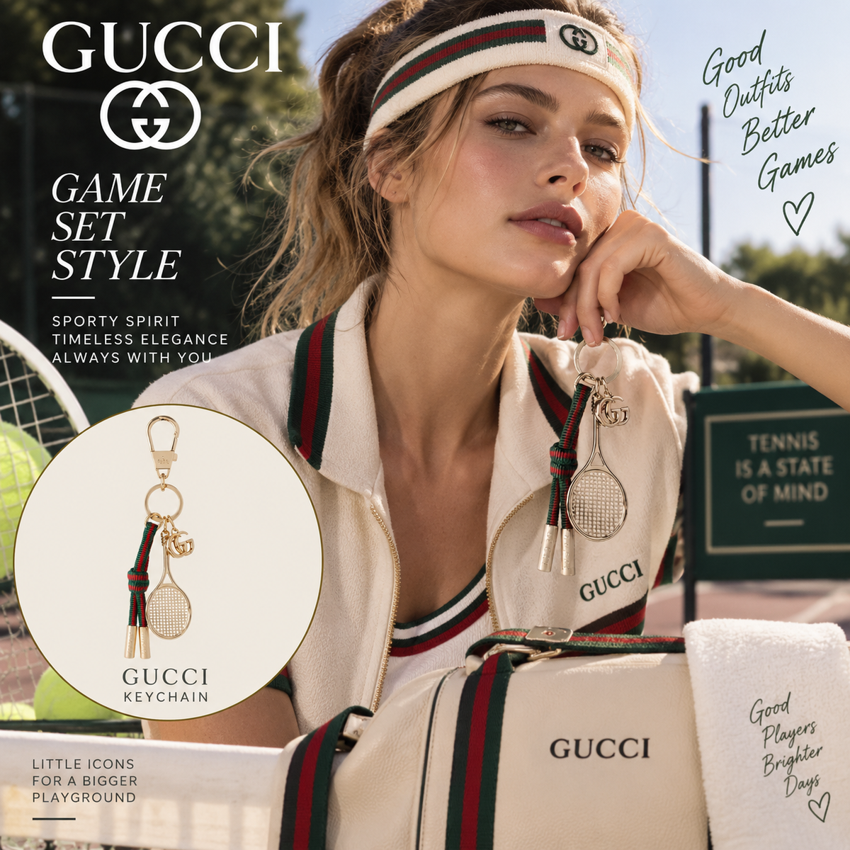 GUCCI Detailed Bag Charm Keychain | Fashion Accessory