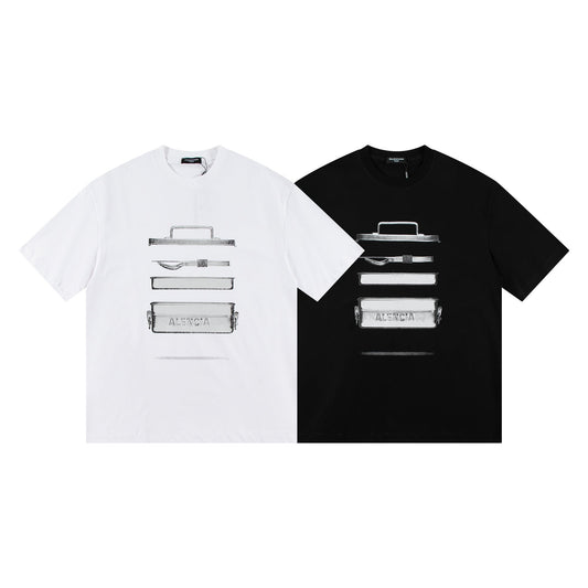 Balenciaga Distressed Graphic T-Shirt | Couples' Streetwear