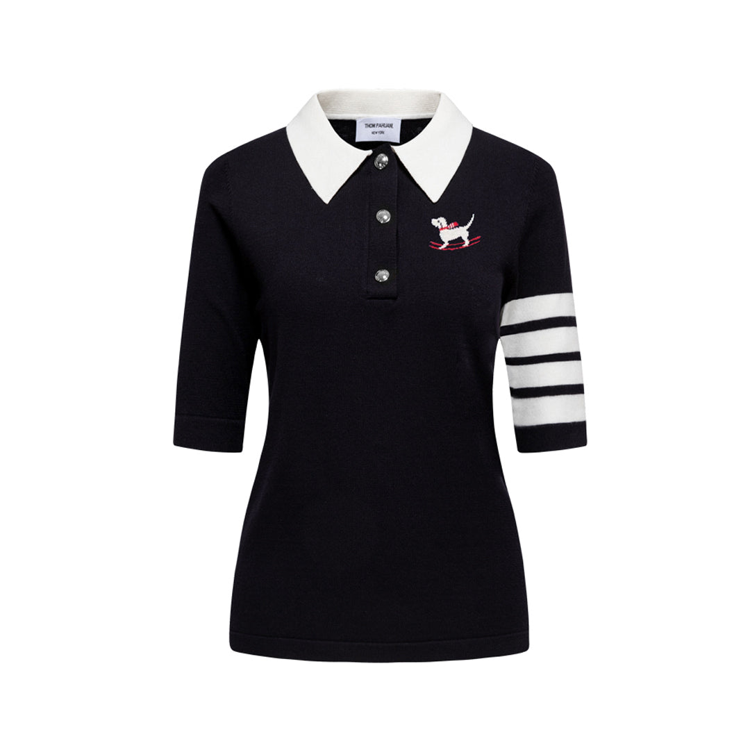 Thom Browne  Women puppy POLO shirt