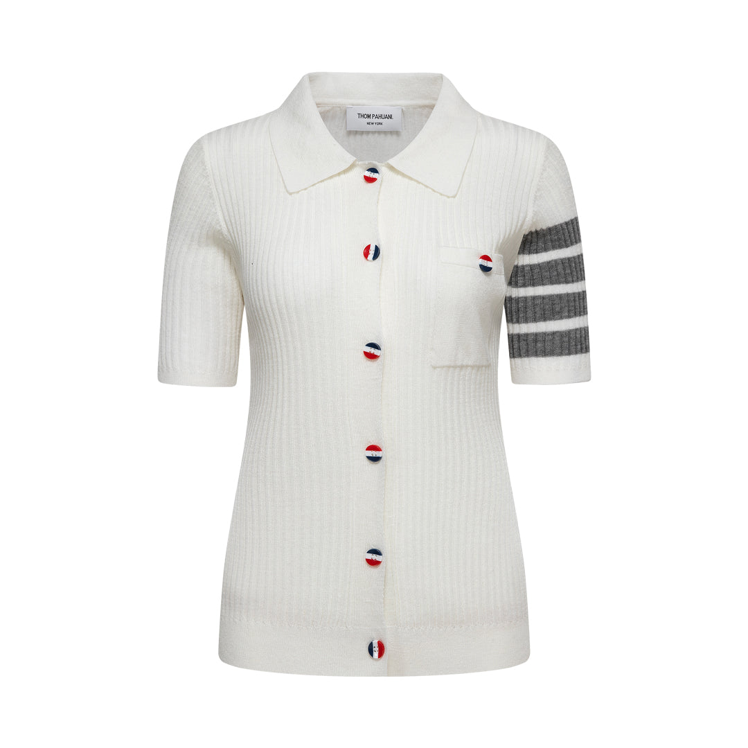 Thom Browne Women Color buckle POLO shirt