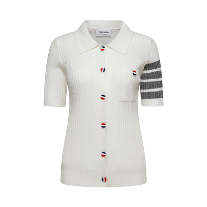 Thom Browne Women Color buckle POLO shirt