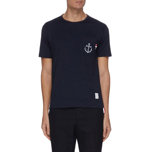Thom Browne  Anchor Embroidery  T-shirt
