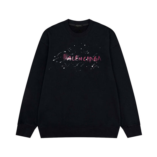 2025SS Oversized LOGO Print Couples Sweatshirt | 100% Cotton Streetwear