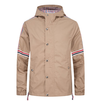 Thom Browne  Khaki Hooded Jacket