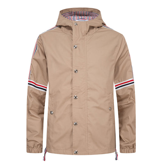 Thom Browne  Khaki Hooded Jacket