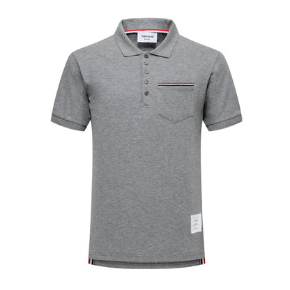 Thom Browne  Pocket Stripes POLO Shirt