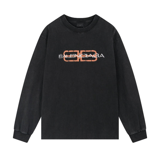 2025SS Crew Neck Loose Fit Hoodie | Unisex Cotton Streetwear