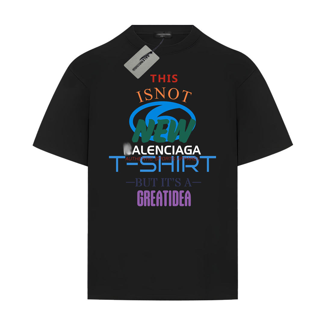Balenciaga 2025 SS Oversized Logo Print T-Shirt – 100% Cotton