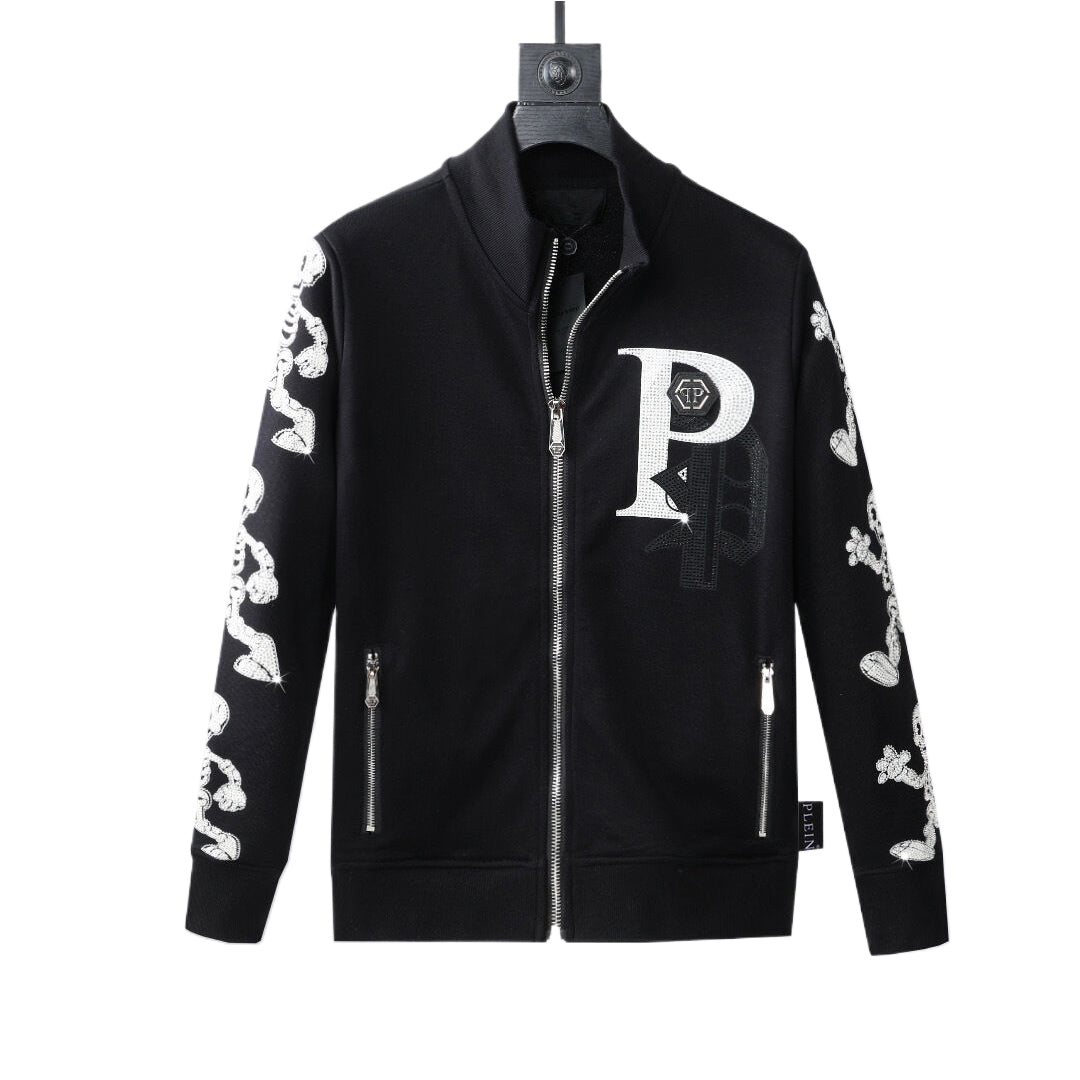 New-2025SS Sports Black Hoodie