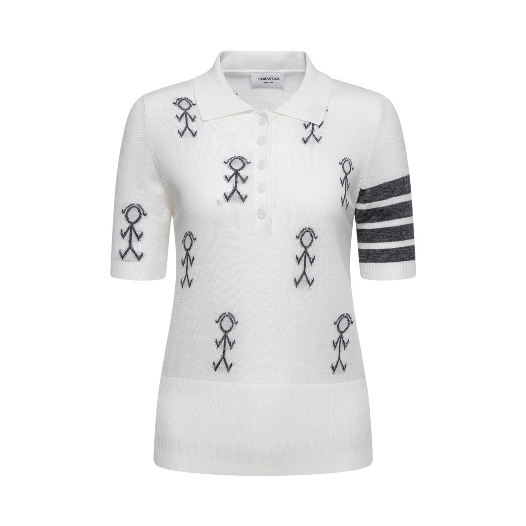 Thom Browne  Women Stickman POLO shirt
