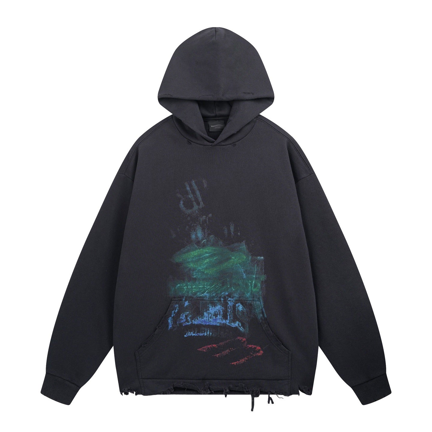 2025SS Men's Distressed Oversized Hoodie