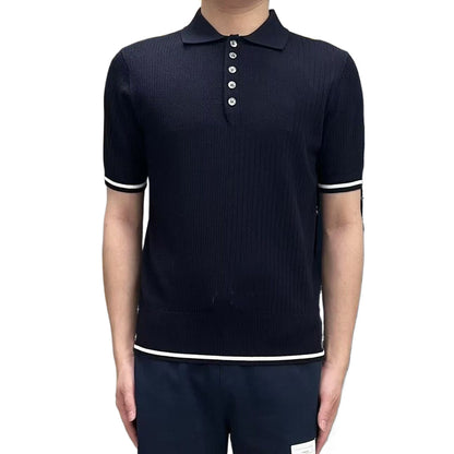 Thom Browne 2025ss Men Wool POLO T-shirt